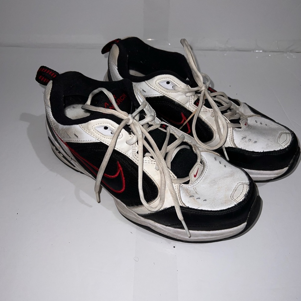 Men's Black and White Athletic Shoes